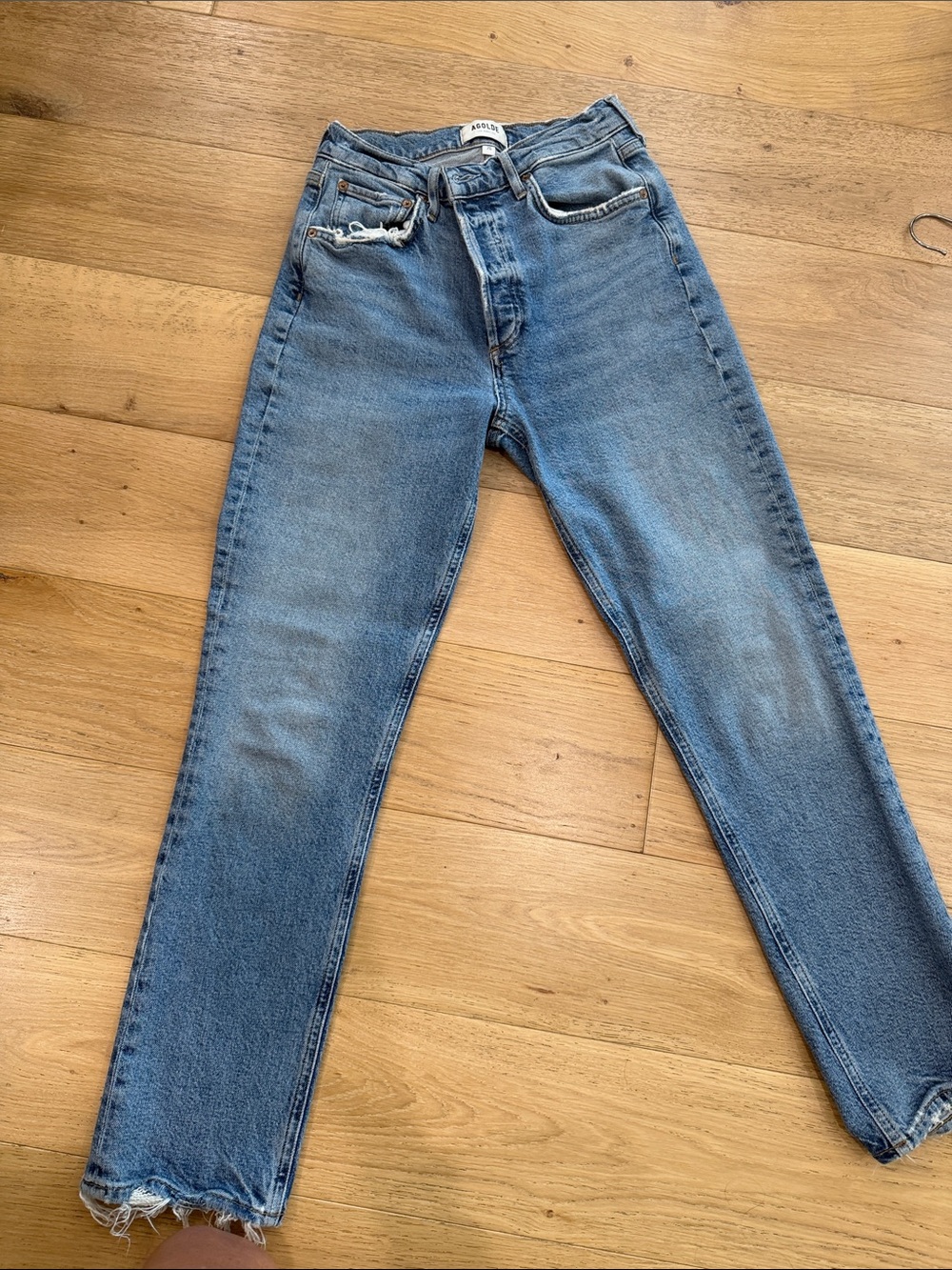 Agolde High-Rise Blue Jeans